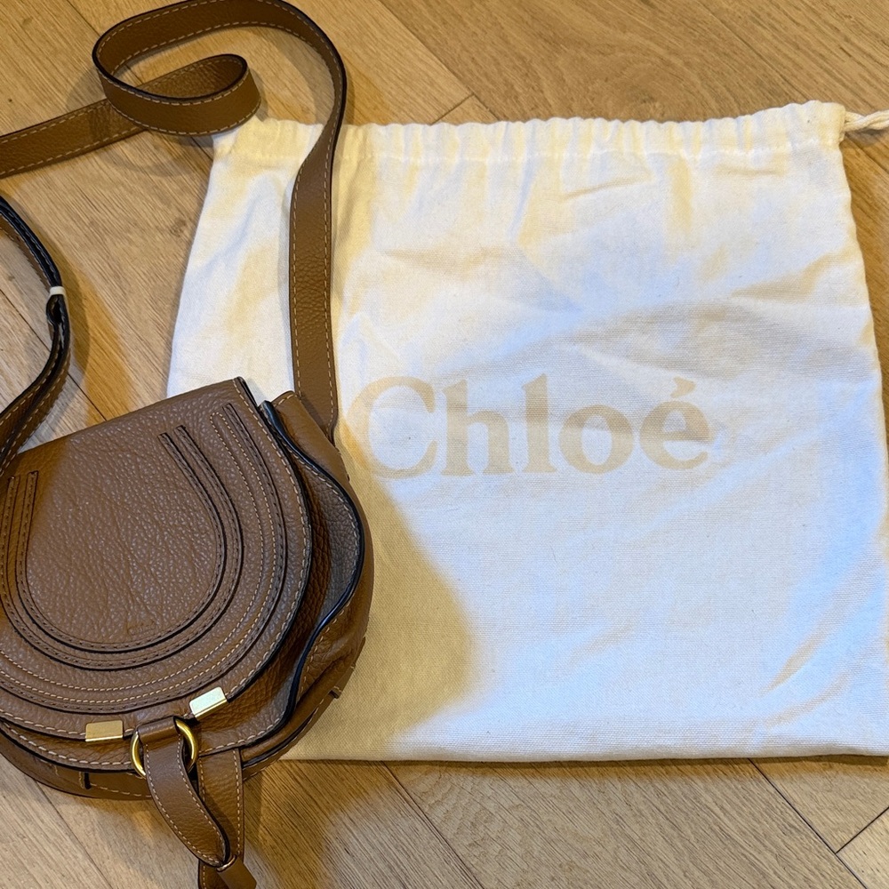 Chloe Tan Leather Crossbody Bag
